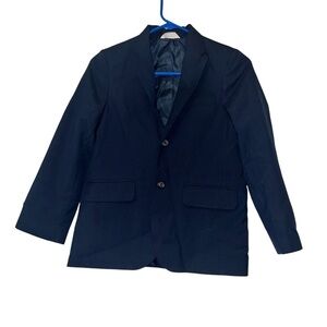 Cat & Jack boys Navy Polka Dot Lining Blazer Sz 10